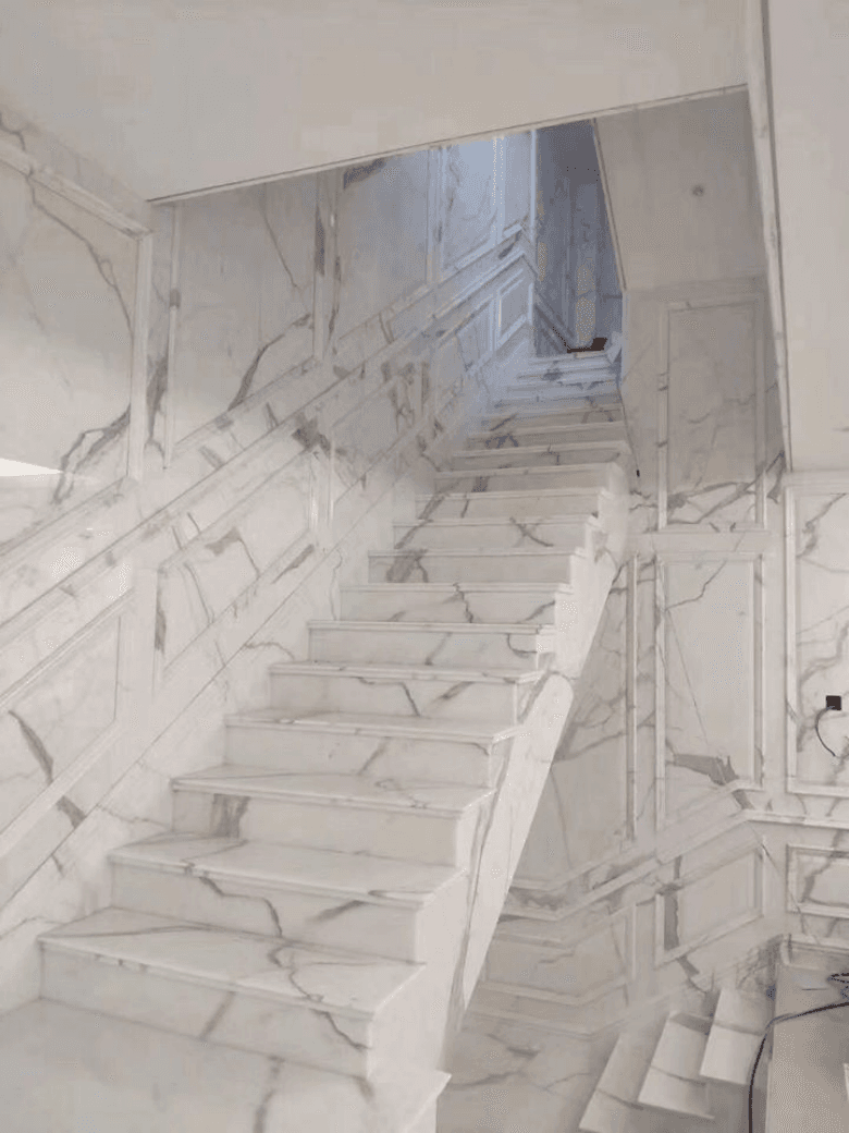 صورة رخام السلالم - الخيار الفاخر والآمن ضمن رخام السلالم